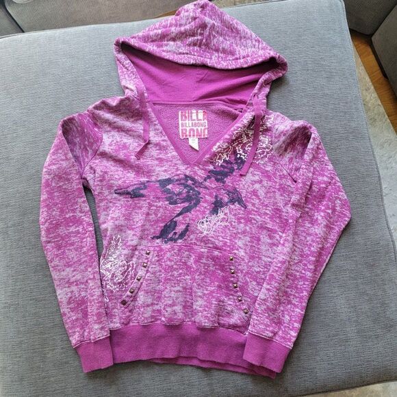 Billabong Women's Multi Thermal Pullover Hoodie Sweatshirt Size Medium - Picture 2 of 8
